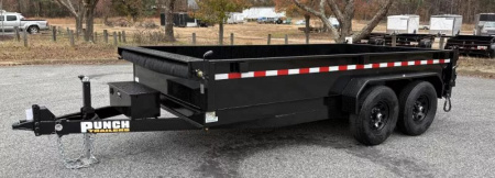 New 2026 Punch Trailers 7x14  14k Dump Trailer
