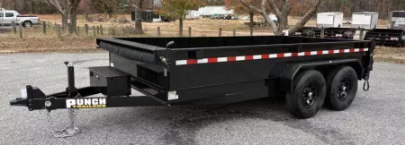 New 2026 Punch Trailers 7x14  14k Dump Trailer