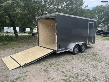 New 2026 Sure-Trac 7 x 16 Pro Series Enclosed Wedge Cargo Trailer  TA 7K