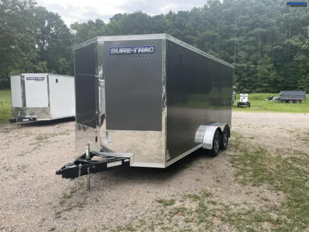 New 2026 Sure-Trac 7 x 16 Pro Series Enclosed Wedge Cargo Trailer  TA 7K