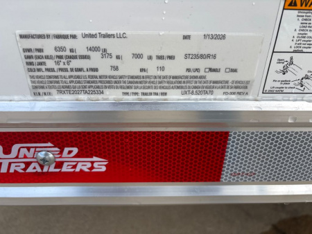 New 2026 United Trailers UXT-8.520TA70 Car / Racing Trailer