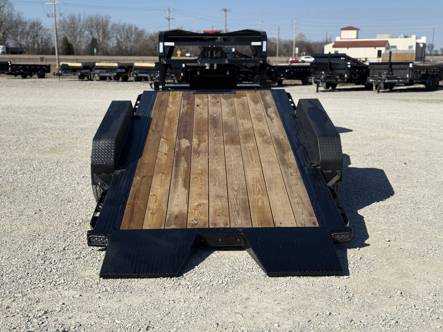 New 2026 RawMaxx G7X 83X24 GOOSENECK TILT W/14 PLY TIRES AND RHINO LINER ON FENDERS 14K GVWR Tilt Trailer