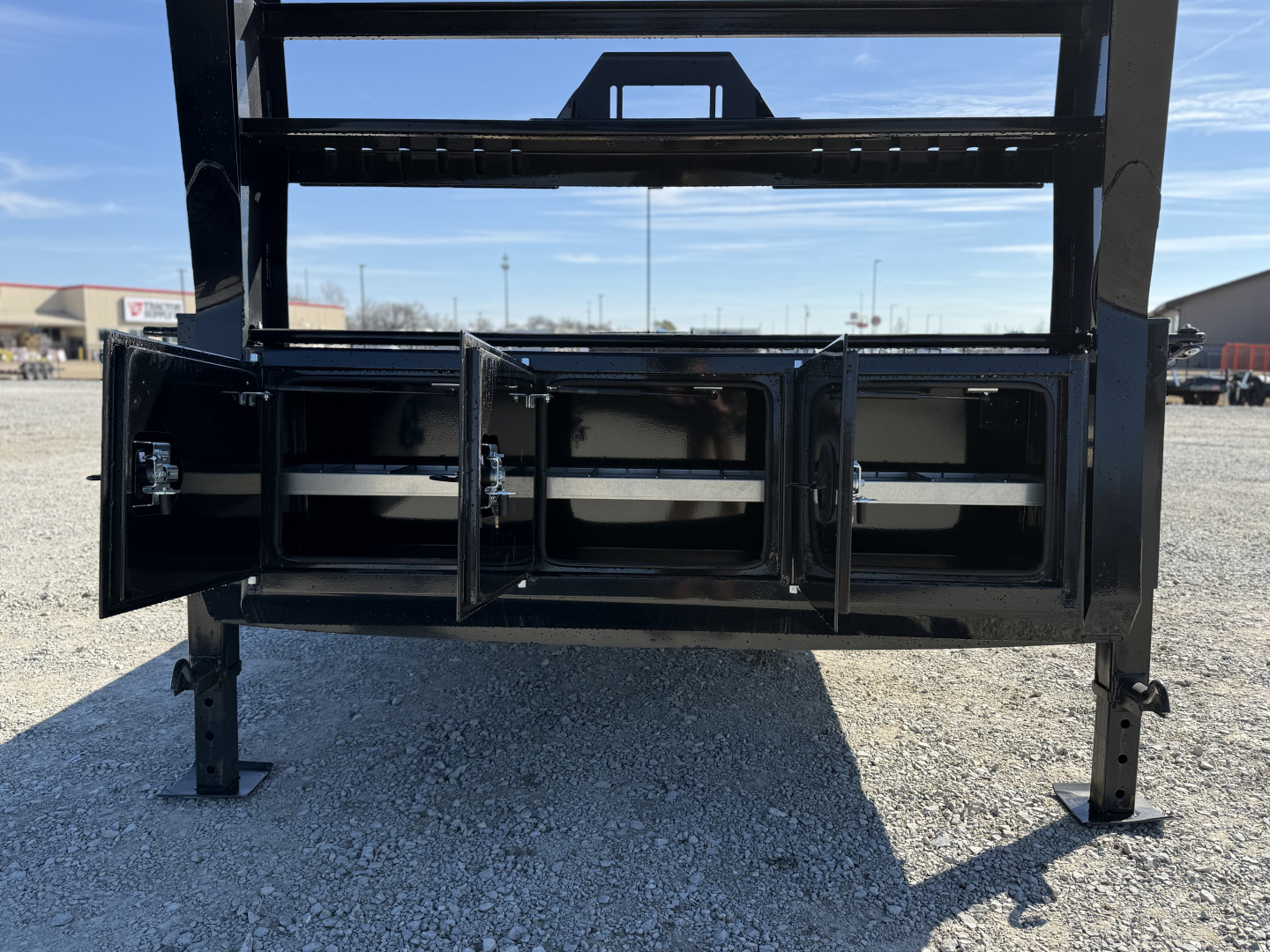 New 2026 RawMaxx G7X 83X24 GOOSENECK TILT W/14 PLY TIRES AND RHINO LINER ON FENDERS 14K GVWR Tilt Trailer