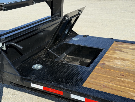 New 2026 RawMaxx G7X 83X24 GOOSENECK TILT W/14 PLY TIRES AND RHINO LINER ON FENDERS 14K GVWR Tilt Trailer