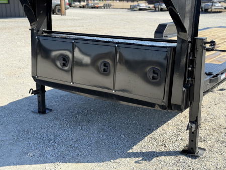New 2026 RawMaxx G7X 83X24 GOOSENECK TILT W/14 PLY TIRES AND RHINO LINER ON FENDERS 14K GVWR Tilt Trailer