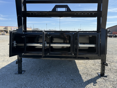 New 2026 RawMaxx G7X 83X24 GOOSENECK TILT W/14 PLY TIRES AND RHINO LINER ON FENDERS 14K GVWR Tilt Trailer