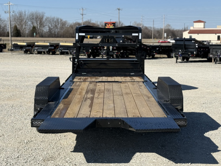 New 2026 RawMaxx G7X 83X24 GOOSENECK TILT W/14 PLY TIRES AND RHINO LINER ON FENDERS 14K GVWR Tilt Trailer