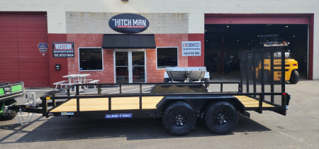 New 7 x 16 Sure-Trac Tube Top Utility Trailer 7k