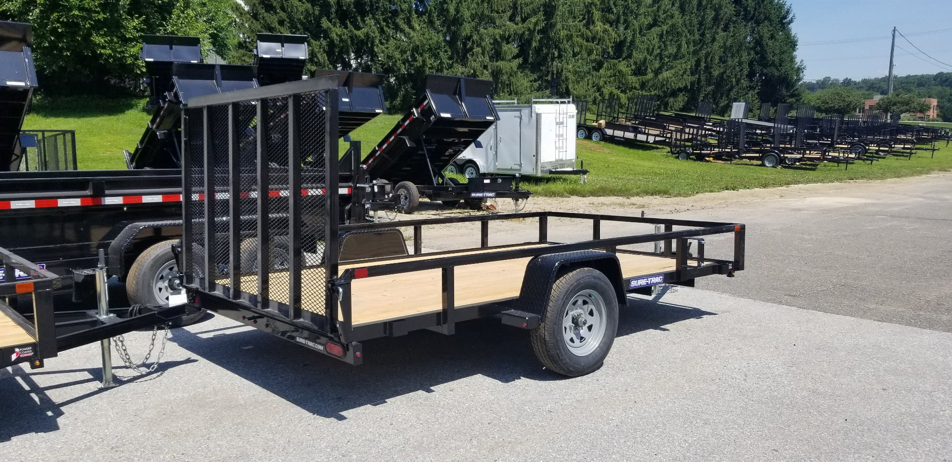 New 7 x 12 Sure-Trac Tube Top Utility Trailer 3k