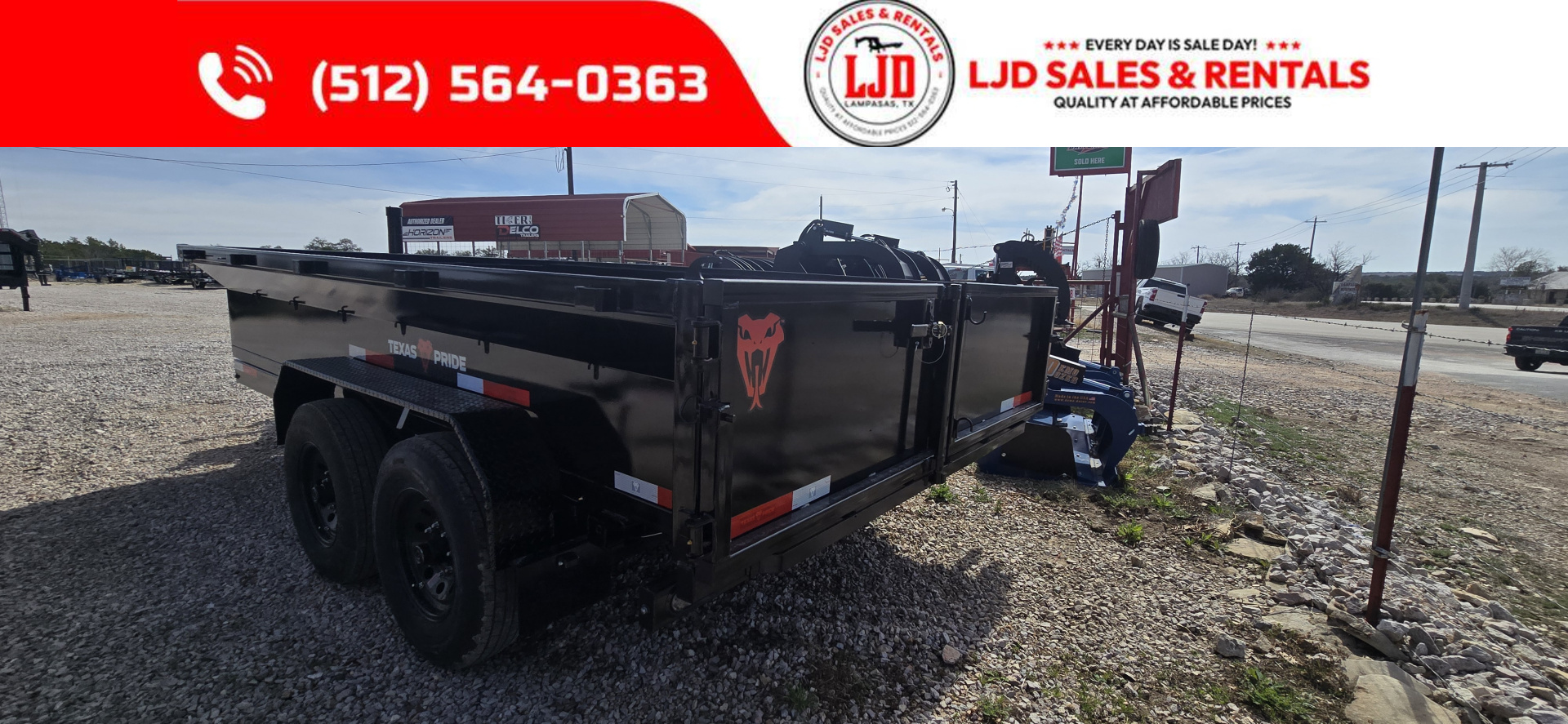 New 2026 Texas Pride 7' x 14' x 2' Dump Trailer - 14K GVWR -