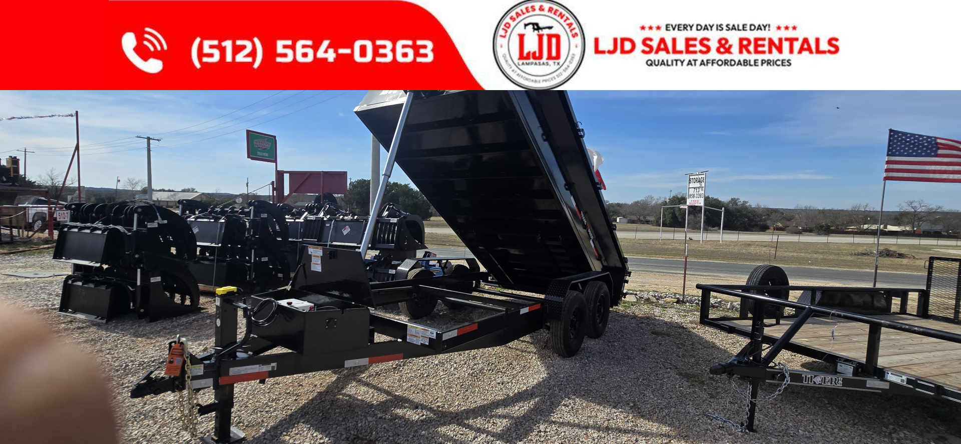 New 2026 Texas Pride 7' x 14' x 2' Dump Trailer - 14K GVWR -