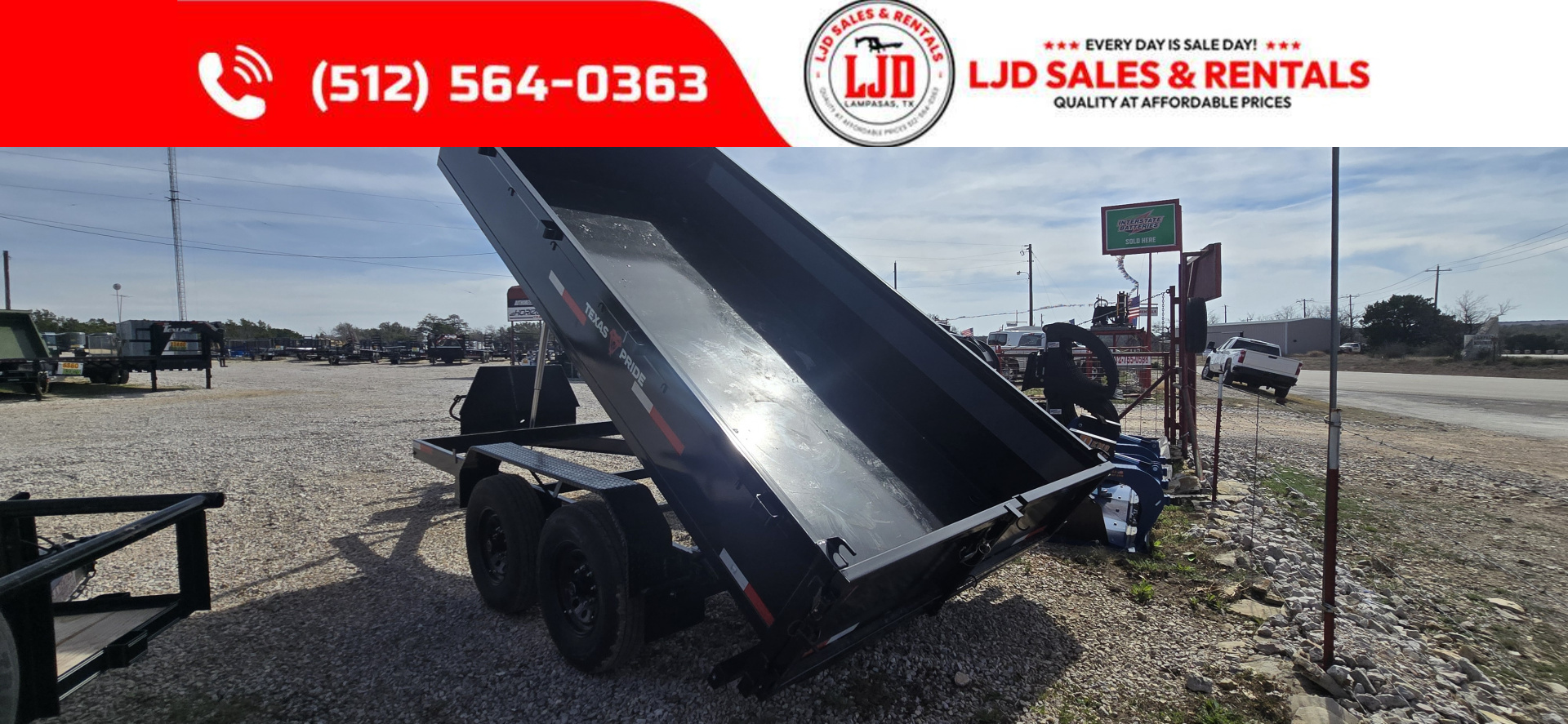 New 2026 Texas Pride 7' x 14' x 2' Dump Trailer - 14K GVWR -