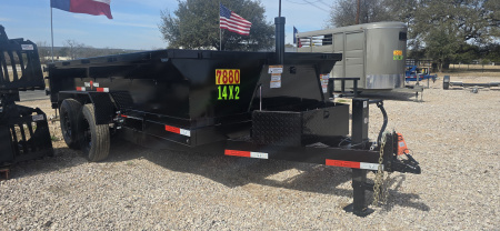 New 2026 Texas Pride 7' x 14' x 2' Dump Trailer - 14K GVWR -