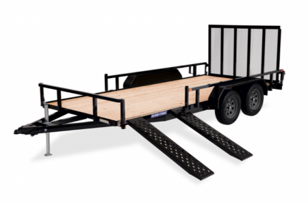 New 7 x 16 Sure-Trac ATV Tube Top Utility Trailer 7k