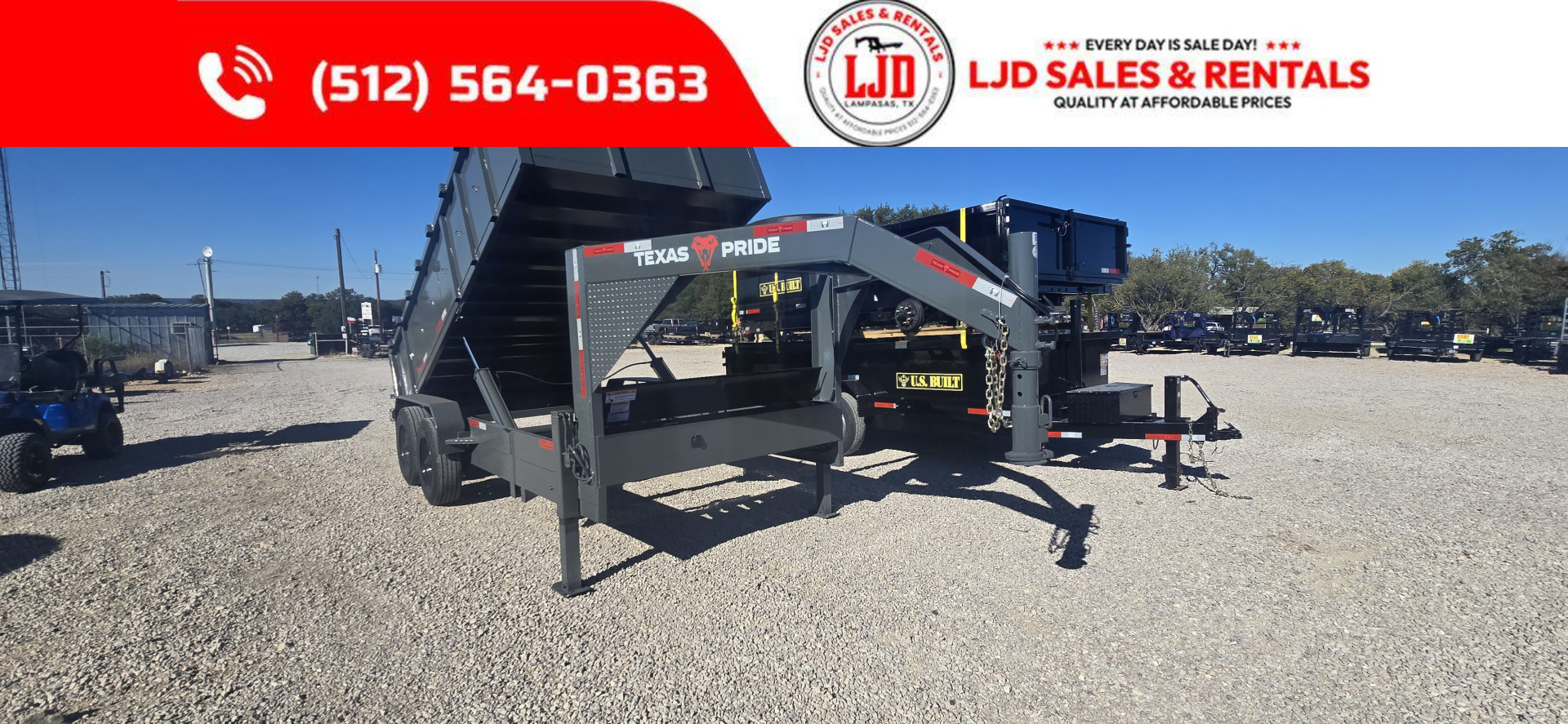 New 2026 Texas Pride - Gooseneck - 16' x 3' - 18 Ply - Spare - Dump Trailer