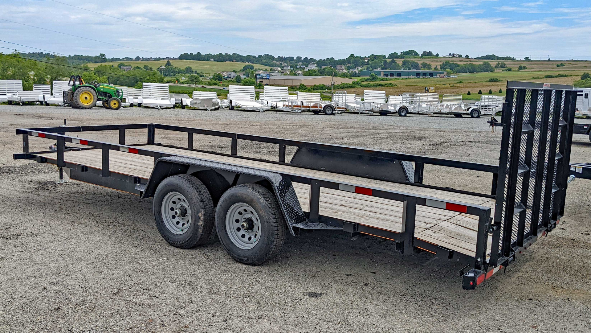 New 2026 Quality 7x18 General Duty Utility Trailer - 2' Dove