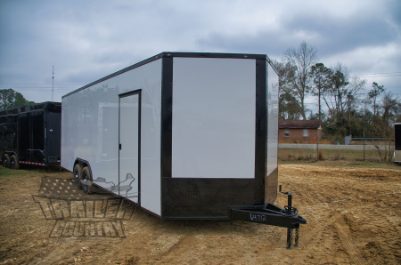 New 2026 8.5 x 24 Enclosed Car / Toy Hauler Cargo Trlr w/ Custom Blackout Package