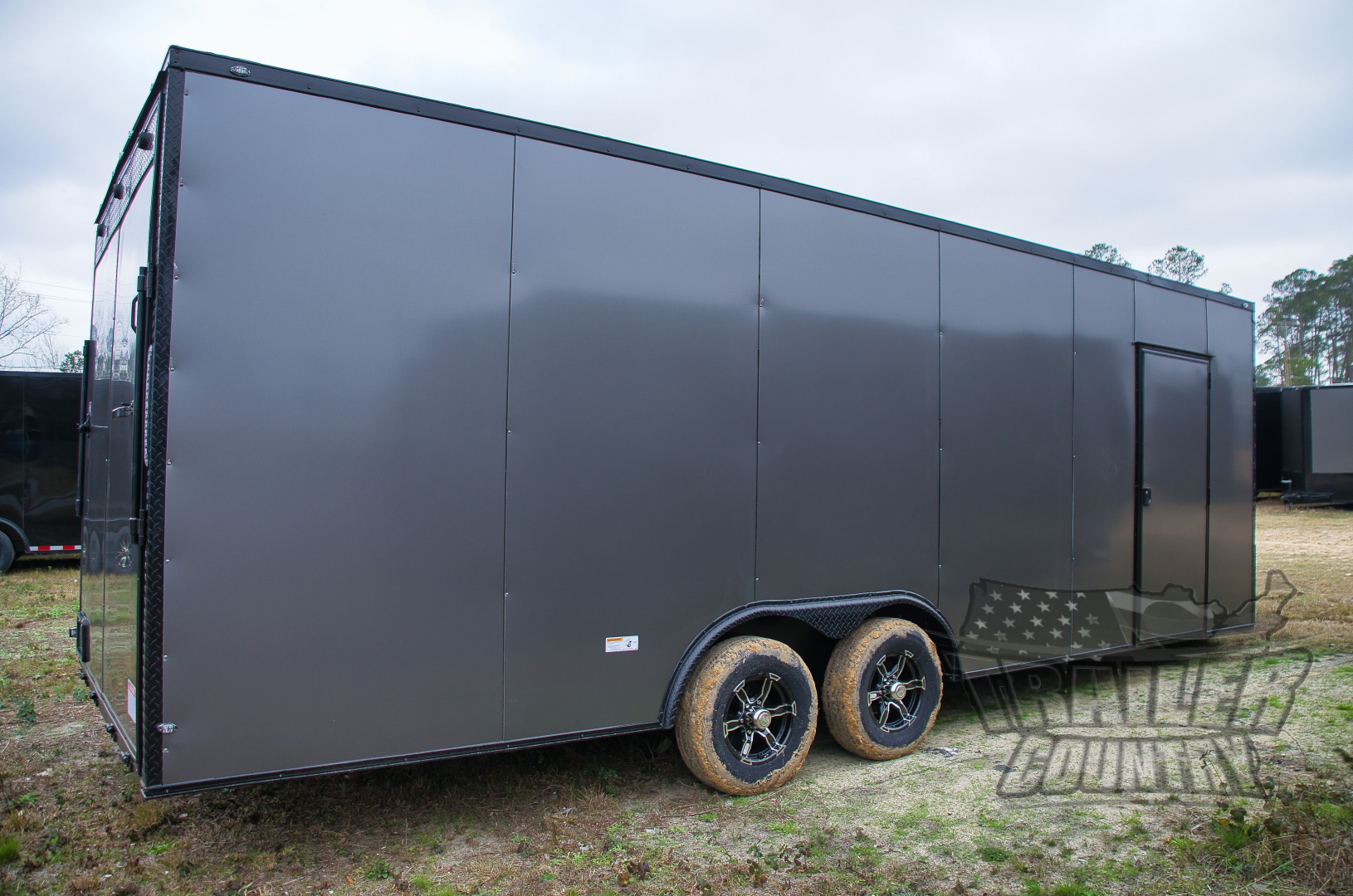 New 2026 8.5 x 24 Enclosed Car / Toy Hauler Cargo Trlr w/ Custom Blackout Package