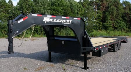 New Hillcrest 159205MR 20'+ 5' Mega Ramps 15.9K (GVWR) Gooseneck Flatbed Trailer