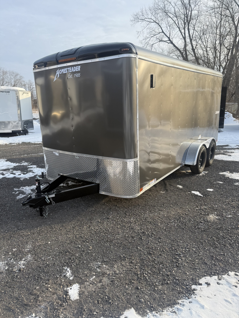 New 2026 Homesteader - 7x16 Ramp Door- CHARCOAL