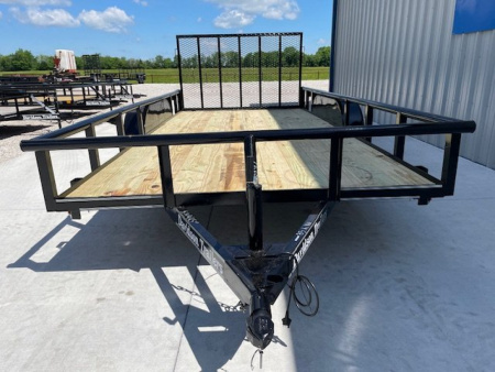 New 2026 DAVIDSON 83X16 TANDEM AXLE PIPE TOP UTILITY W/4' GATE