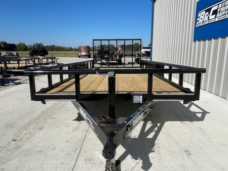 New 2026 DAVIDSON 83X18 PIPE TOP (2)TANDEM 5200lb AXLES UTILITY W 9900lb GVWR, 4' GATE