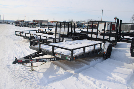 New 2026 PJ Trailers 14' GR SA STOCK ID 51871 Landscape Trailer