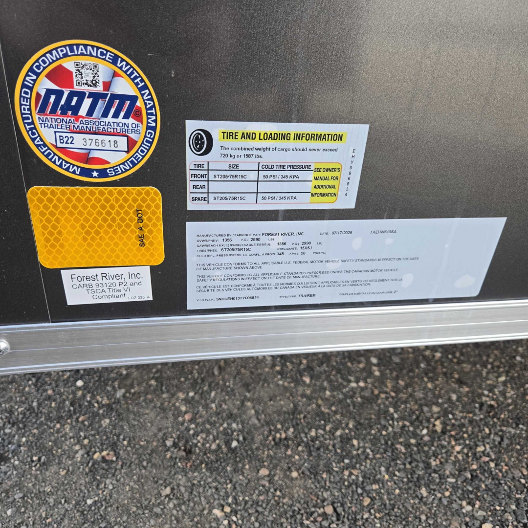 New 2026 Cargo Mate THEHW610SA Cargo / Enclosed Trailer