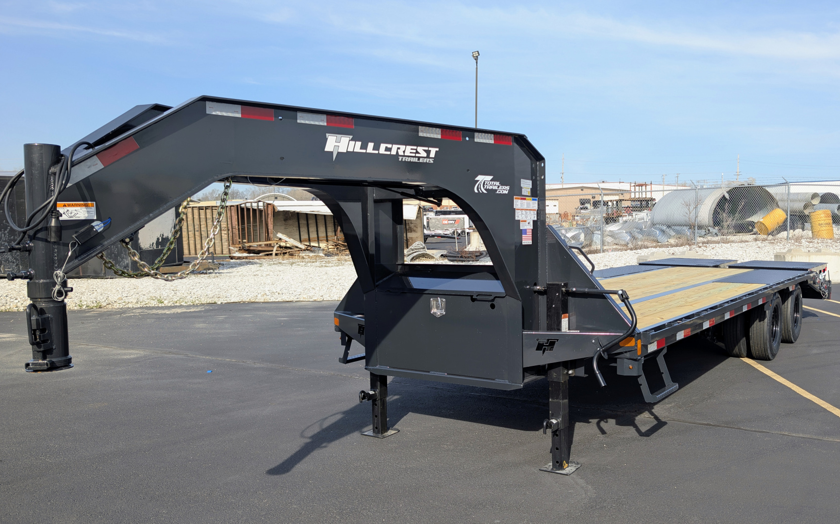 9×25 Equipment Flatbed Trailer photo 9