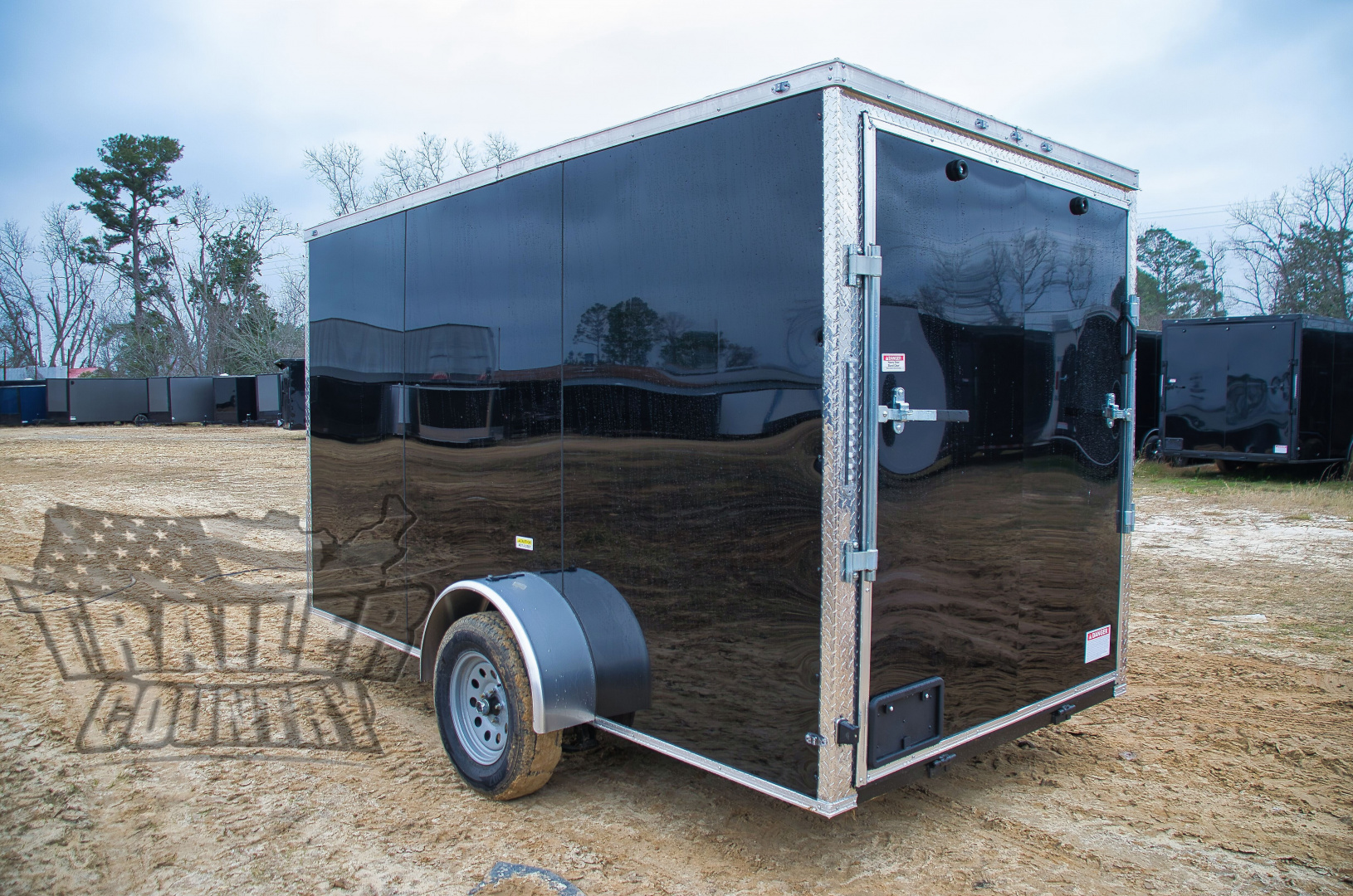 New 2026 Brand New 6 X 12 Single Axle, V-Nosed Enclosed Motorcycle Cargo Trailer