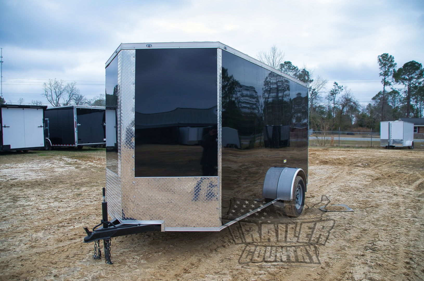 New 2026 Brand New 6 X 12 Single Axle, V-Nosed Enclosed Motorcycle Cargo Trailer