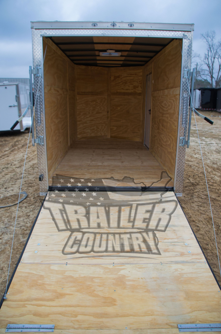 New 2026 Brand New 6 X 12 Single Axle, V-Nosed Enclosed Motorcycle Cargo Trailer