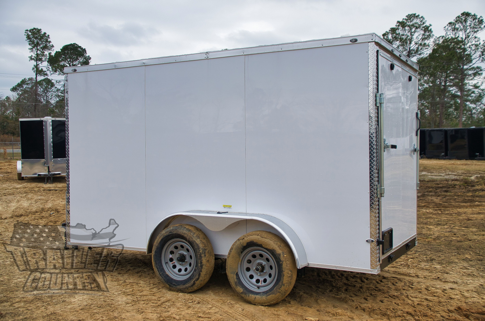 New 2026 Brand New 6x12 Tandem Axle, V-Nosed Enclosed Trailer W/ Ramp!