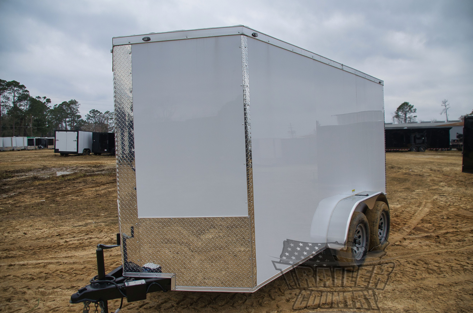 New 2026 Brand New 6x12 Tandem Axle, V-Nosed Enclosed Trailer W/ Ramp!