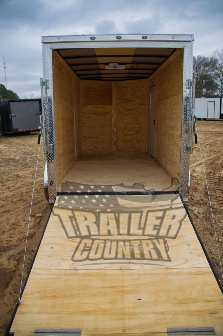 New 2026 Brand New 6x12 Tandem Axle, V-Nosed Enclosed Trailer W/ Ramp!