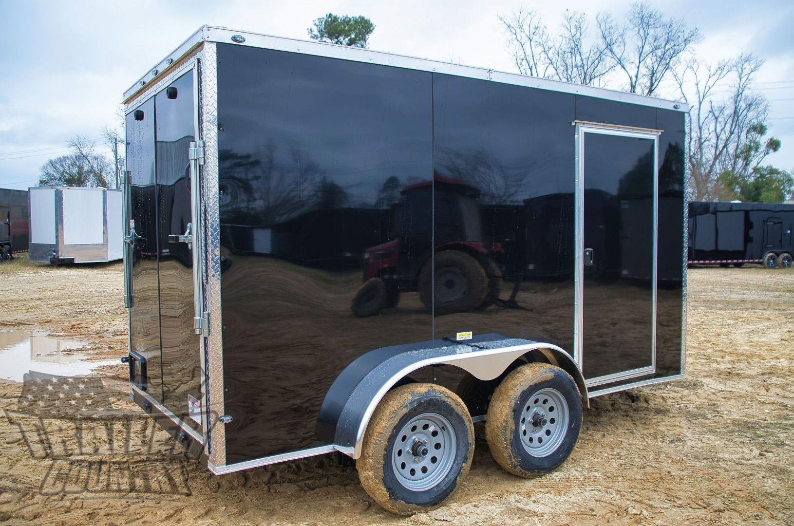 New 2026 Brand New 6x12 Tandem Axle, V-Nosed Enclosed Trailer W/ Ramp!