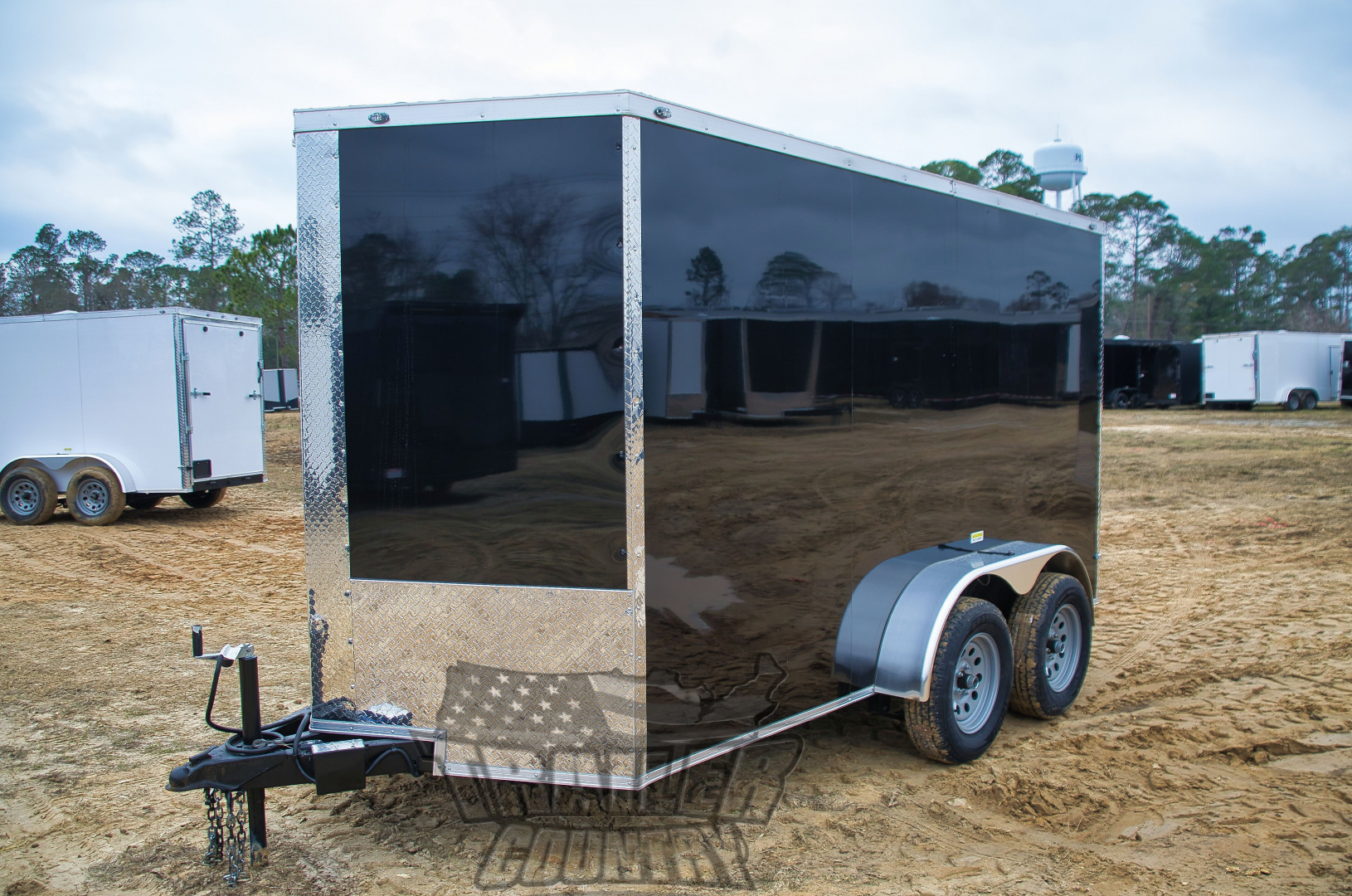 New 2026 Brand New 6x12 Tandem Axle, V-Nosed Enclosed Trailer W/ Ramp!