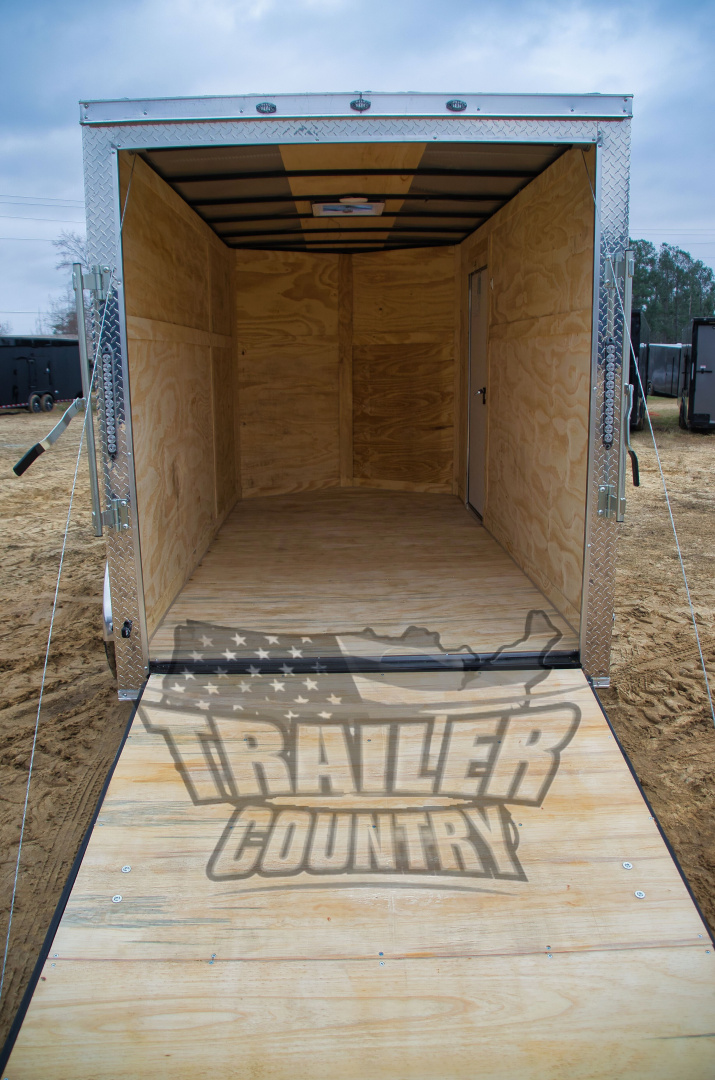 New 2026 Brand New 6x12 Tandem Axle, V-Nosed Enclosed Trailer W/ Ramp!