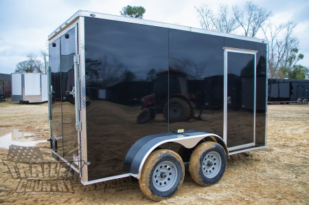 New 2026 Brand New 6x12 Tandem Axle, V-Nosed Enclosed Trailer W/ Ramp!