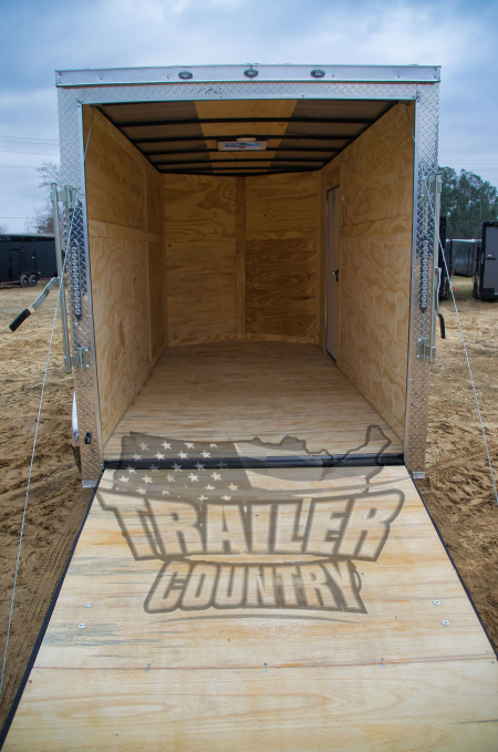 New 2026 Brand New 6x12 Tandem Axle, V-Nosed Enclosed Trailer W/ Ramp!