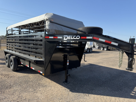 New 2026 Delco Trailers 6x16ft Gooseneck Livestock Trailer
