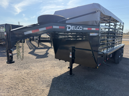 New 2026 Delco Trailers 6x16ft Gooseneck Livestock Trailer