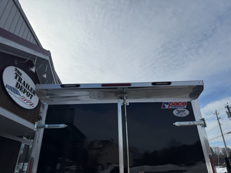 New Pace American 7' x 16' + V-Nose Enclosed Cargo Trailer with Barn Doors 7K