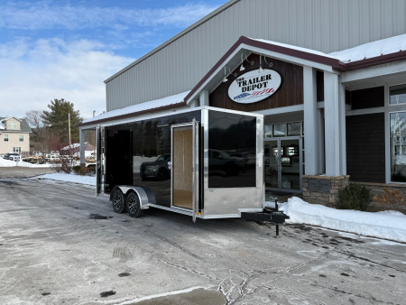 New Pace American 7' x 16' + V-Nose Enclosed Cargo Trailer with Barn Doors 7K