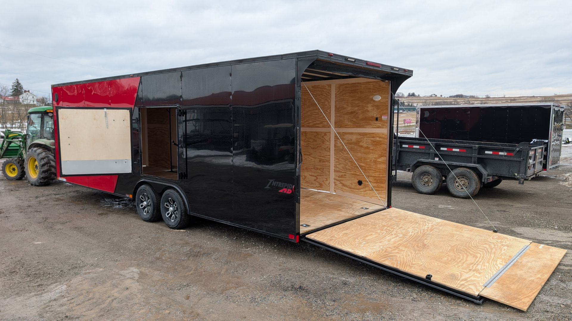 New 2026 Homesteader 8.5 x 26 HD SERIES Intrepid Car Hauler w/ Ramp (84" Inside)