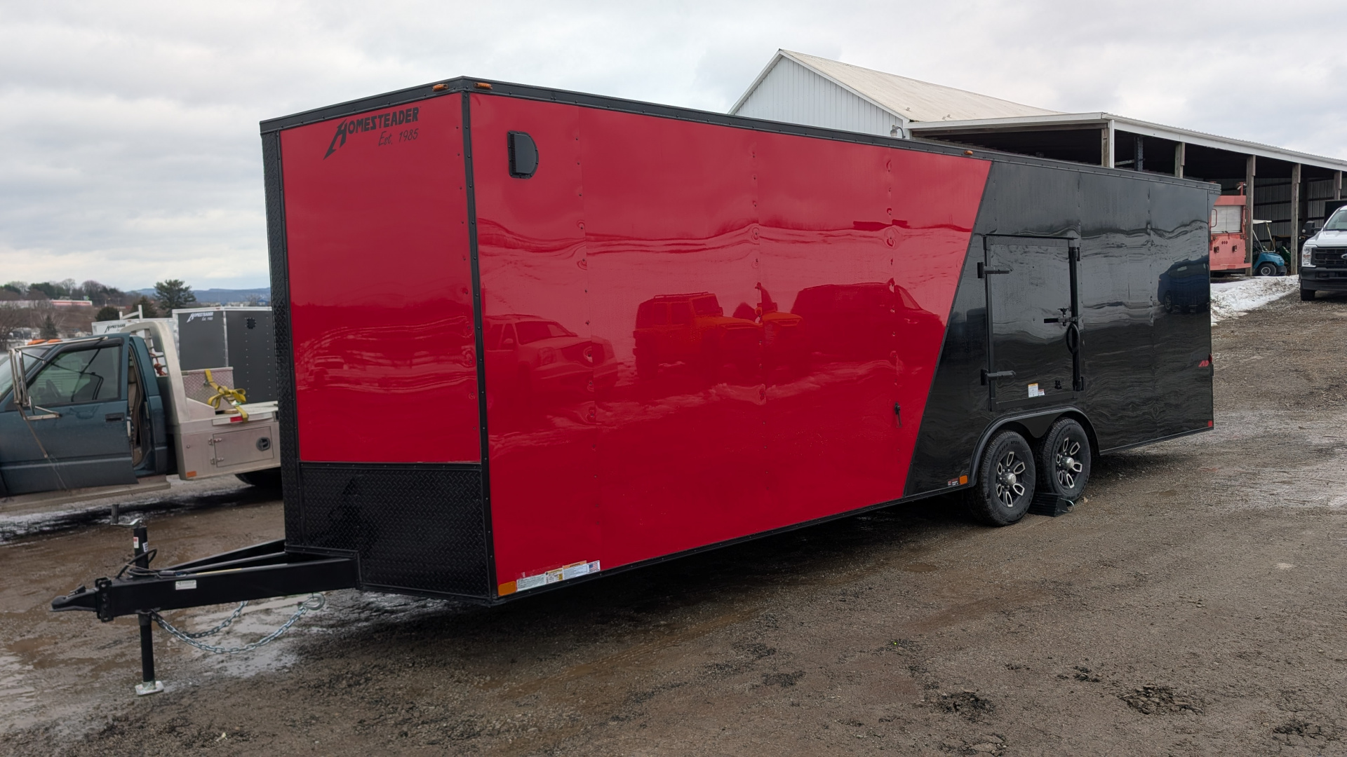 New 2026 Homesteader 8.5 x 26 HD SERIES Intrepid Car Hauler w/ Ramp (84" Inside)