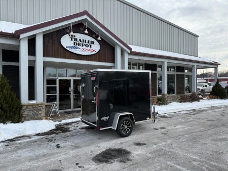 New PACE AMERICAN 5′ X 8′ + V-NOSE ENCLOSED CARGO TRAILER WITH RAMP DOOR 2.9K