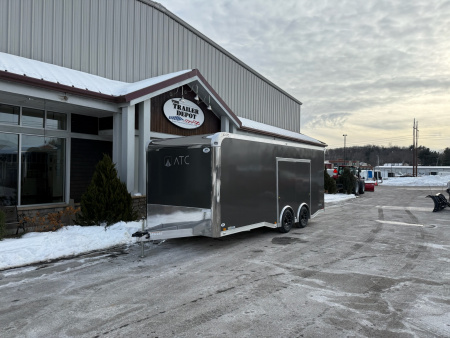 New ATC 8’6″ X 20′ ROM ENCLOSED CAR HAULER WITH ESCAPE DOOR 9.9K