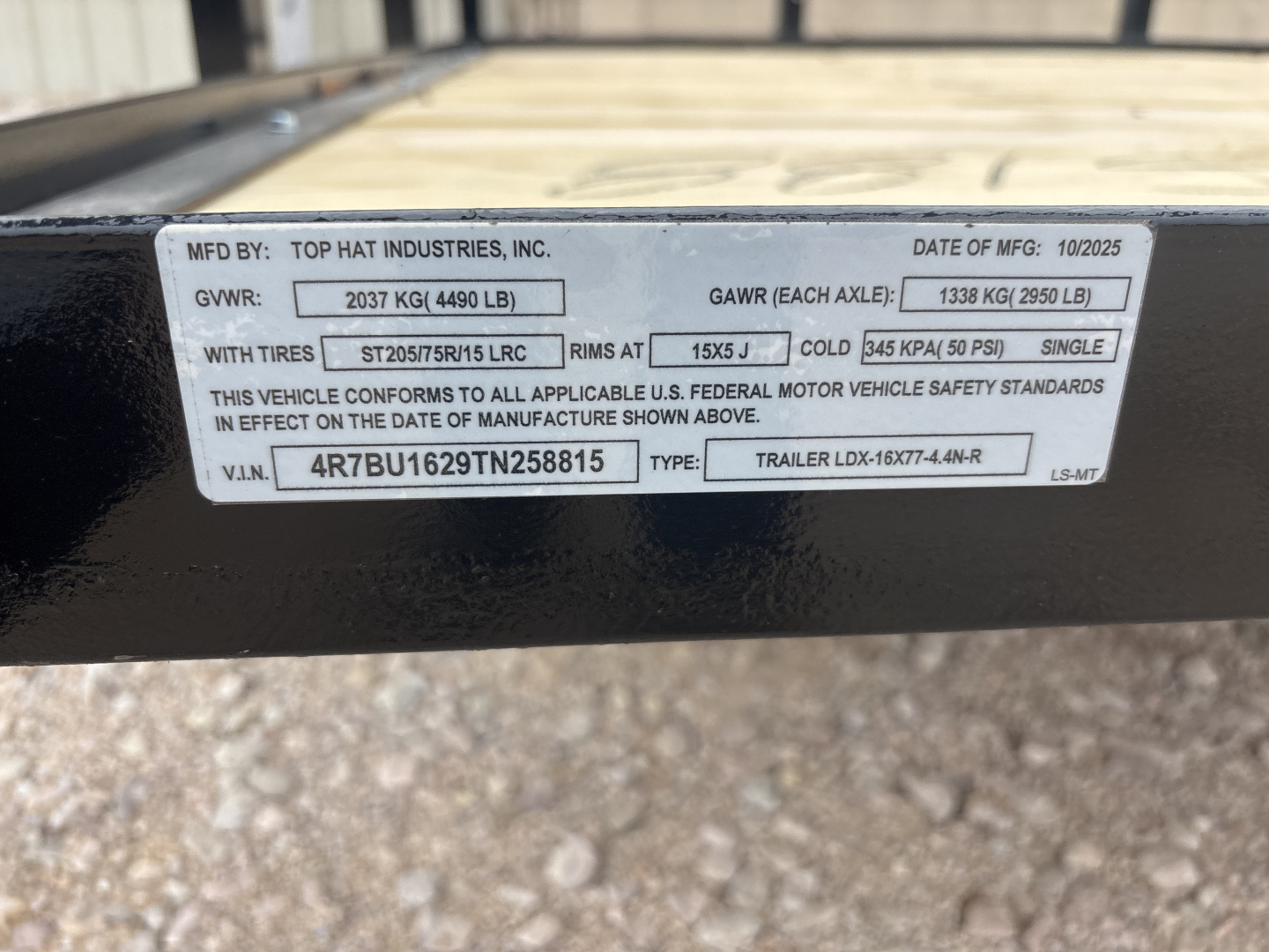 New 2026 Top Hat LDX Utility Trailer