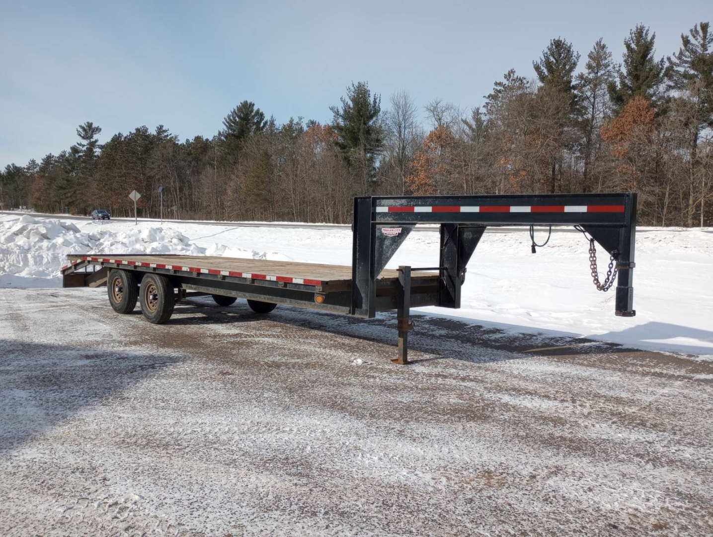 Used 1995 High View 24' Gooseneck Deckover Trailer